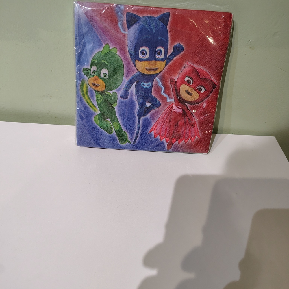 NWT Disney PJ Masks Napkins Paper Disposable Birthday Party Supplies Boys